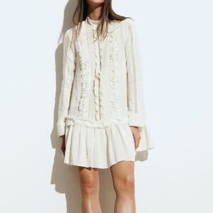 H&M ruffled dress